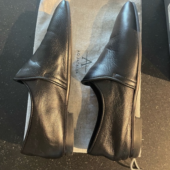 Aquatalia Revy Weatherproof Loafer Women’s size 6, Black Nappa Soft Leather. - Picture 5 of 5